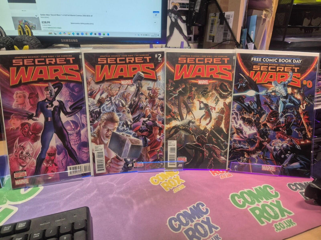 Secret Wars #0-9, Alex Ross & Hickman, 2015 Marvel Comics Complete Set, All NM