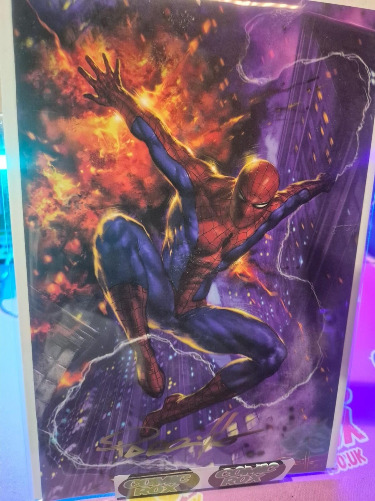 NON-STOP SPIDER-MAN #1, Virgin - Signed by Lucio Parrillo, with COA, Gold Sig NM