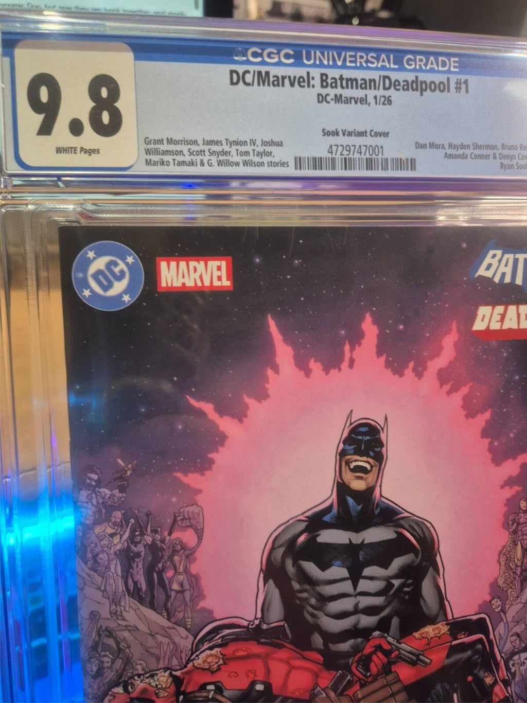 DC / Marvel: Batman / Deadpool #1 CGC 9.8 TOP POP! Highest Graded Ryan Sook Var