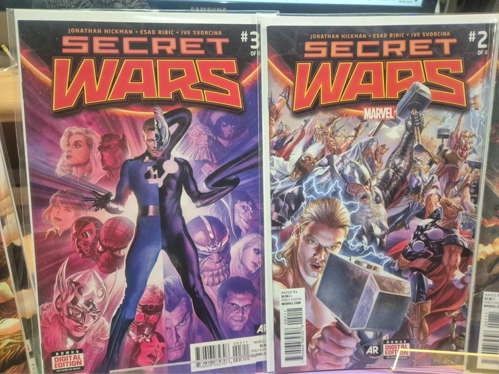 Secret Wars #0-9, Alex Ross & Hickman, 2015 Marvel Comics Complete Set, All NM