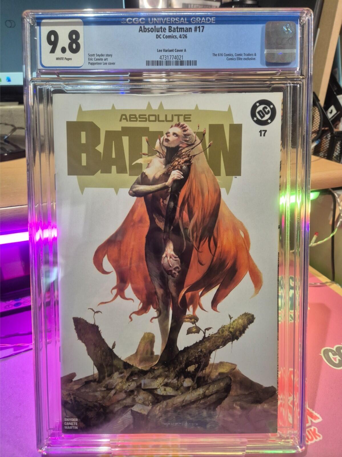 Absolute Batman #17, CGC 9.8 TOP POP!  Puppeteer Lee Exclusive Variant 2026