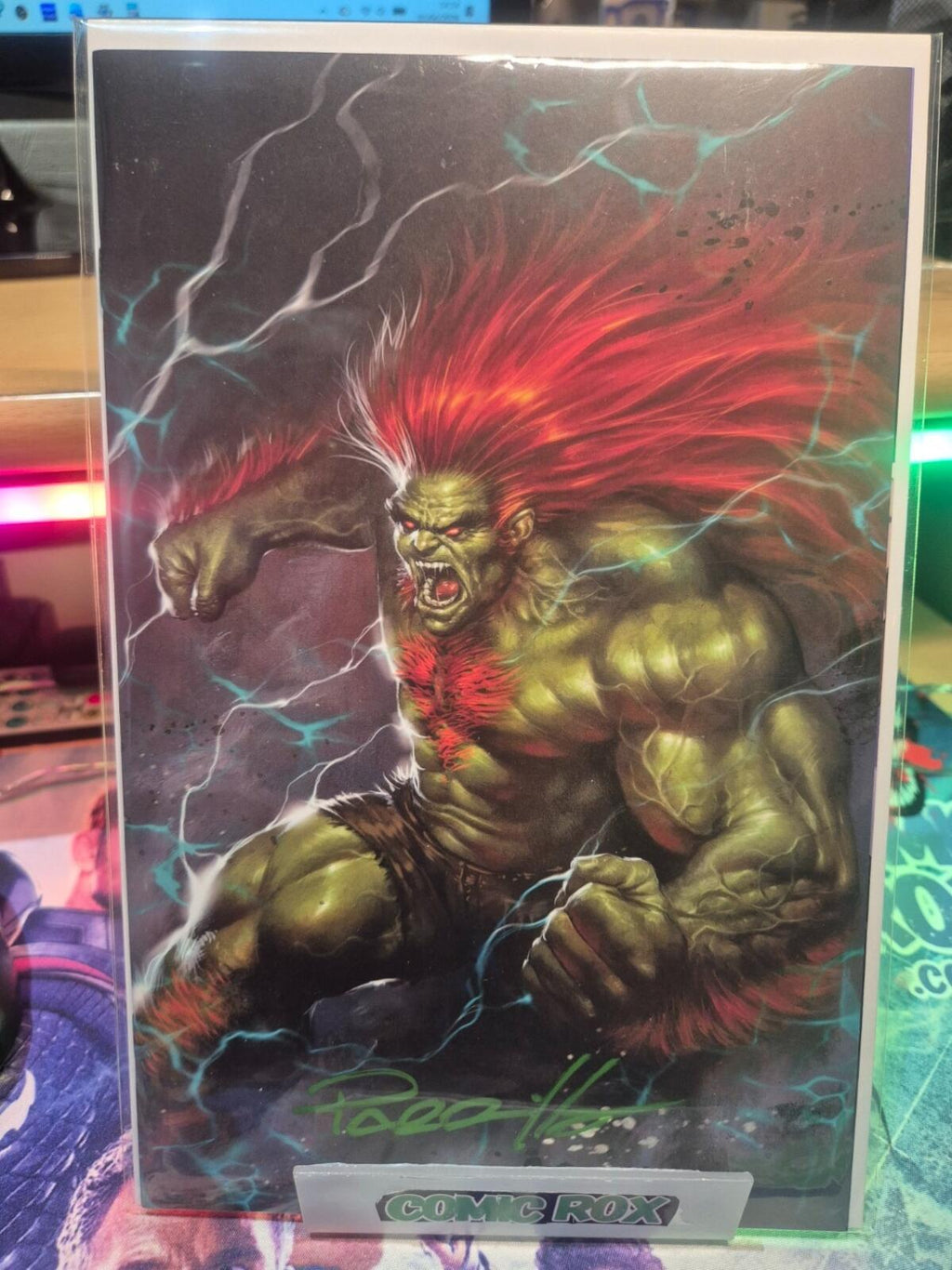 Street Fighter #1, SIGNED BY Lucio Parrillo COA, Ltd 500, NM