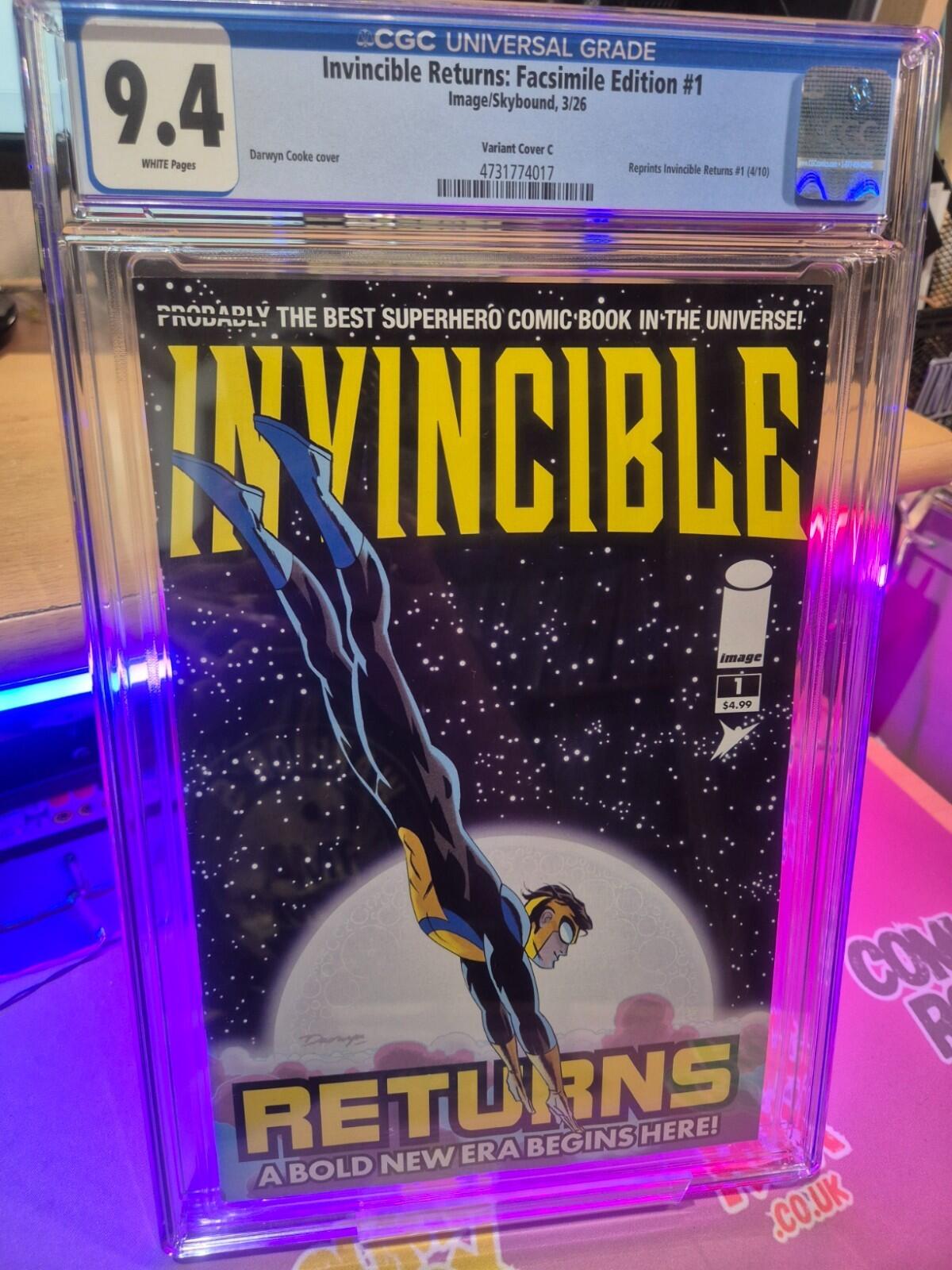 Invincible Returns Facsimile Edition #1 CGC 9.4