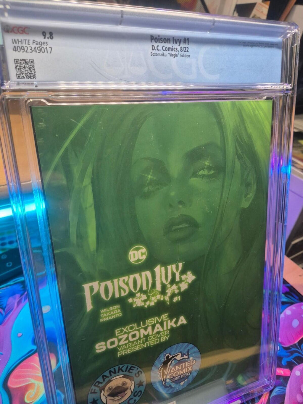 Poison Ivy #1, CGC 9.8, Sozomaika Exclusive Virgin Variant, White Pages