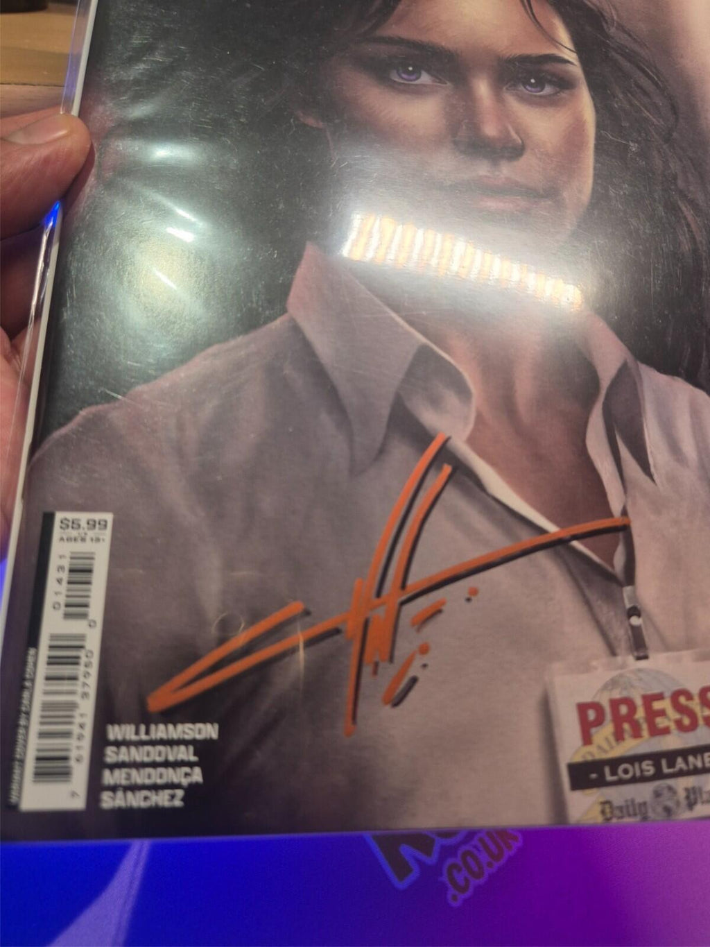 SUPERMAN #14, 2026, SIGNED BY CARLA COHEN with COA, Drop Shadow Sig