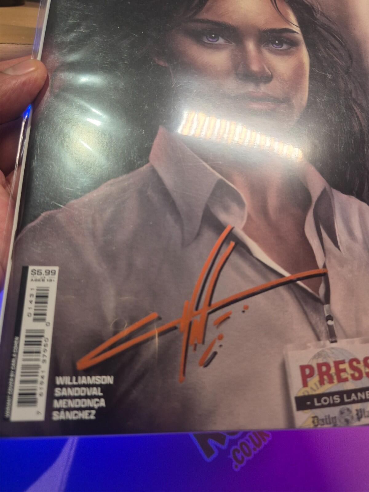 SUPERMAN #14, 2026, SIGNED BY CARLA COHEN with COA, Drop Shadow Sig