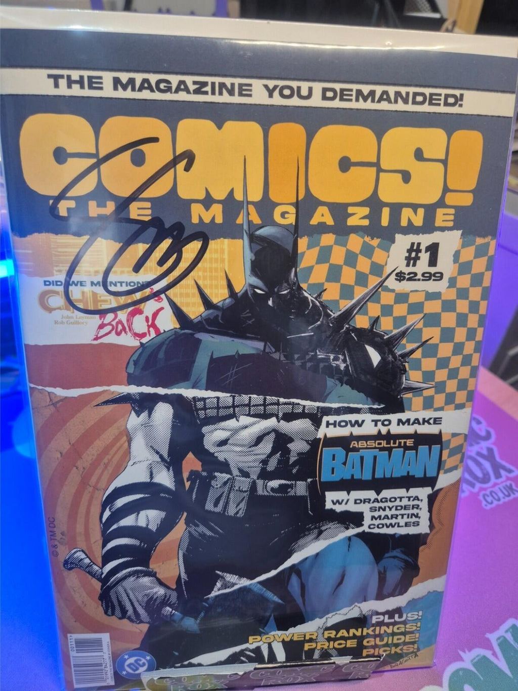 Comics! The Magazine #1, Absolute Batman Cover, Signed by Scott Snyder COA