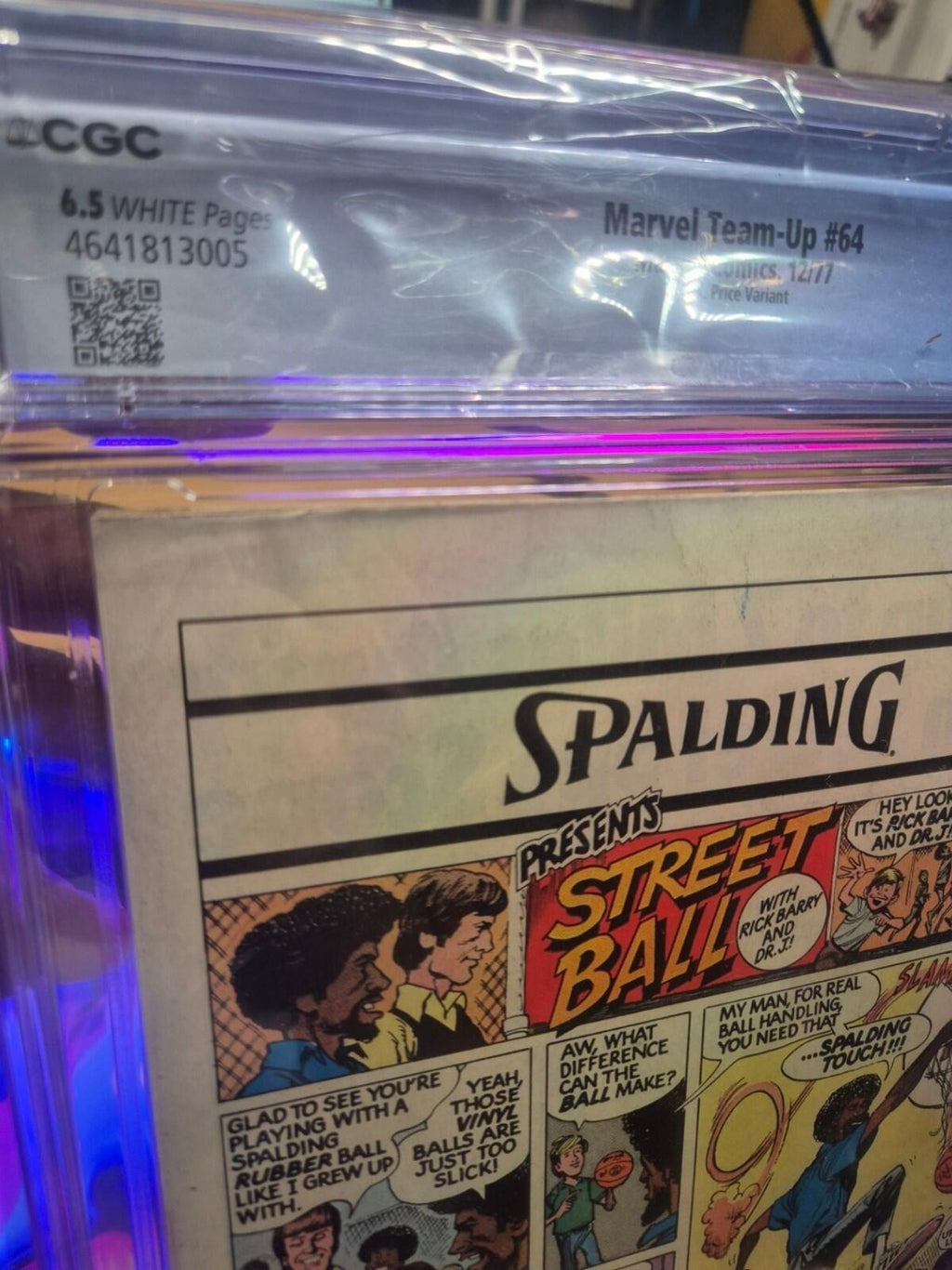 Marvel Team-Up, #64, 1977, CGC 6.5, UK Price Variant, White Pages