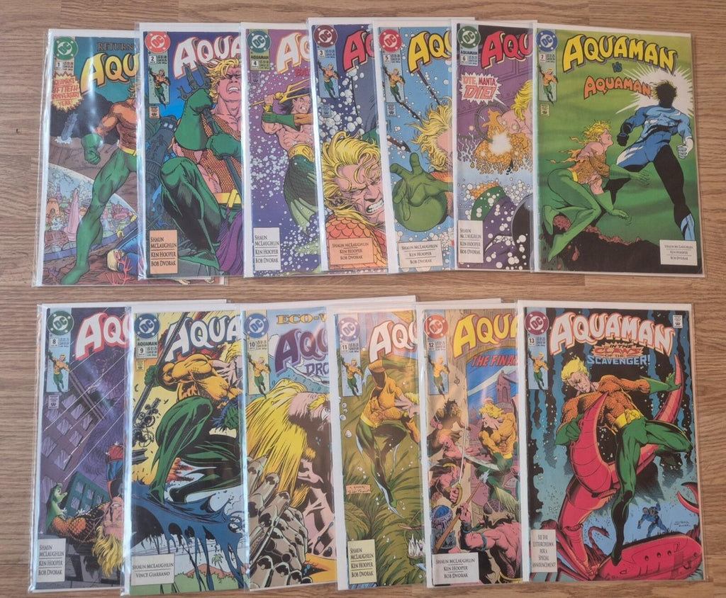 Aquaman, Volume 4, #1-13 Complete Set, 1991, DC Comics, High Grade