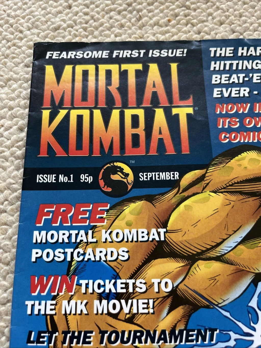 Mortal Kombat #1, Video Game 1st Comic Key issue 1  1995 by Manga Magazine, RARE