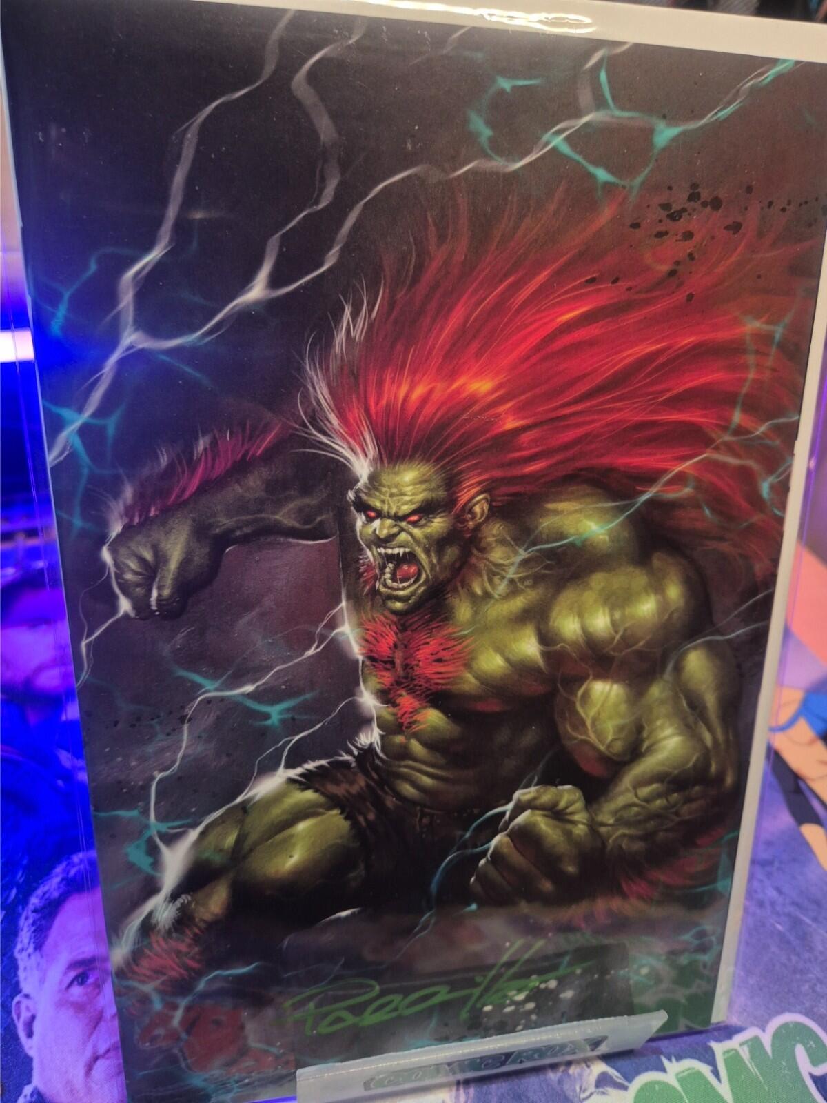 Street Fighter #1, SIGNED BY Lucio Parrillo COA, Ltd 500, NM