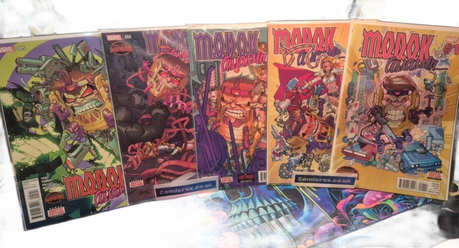 M.O.D.O.K. Assassin, Secret Wars #1-5, Complete Set, 2015 Marvel, NM