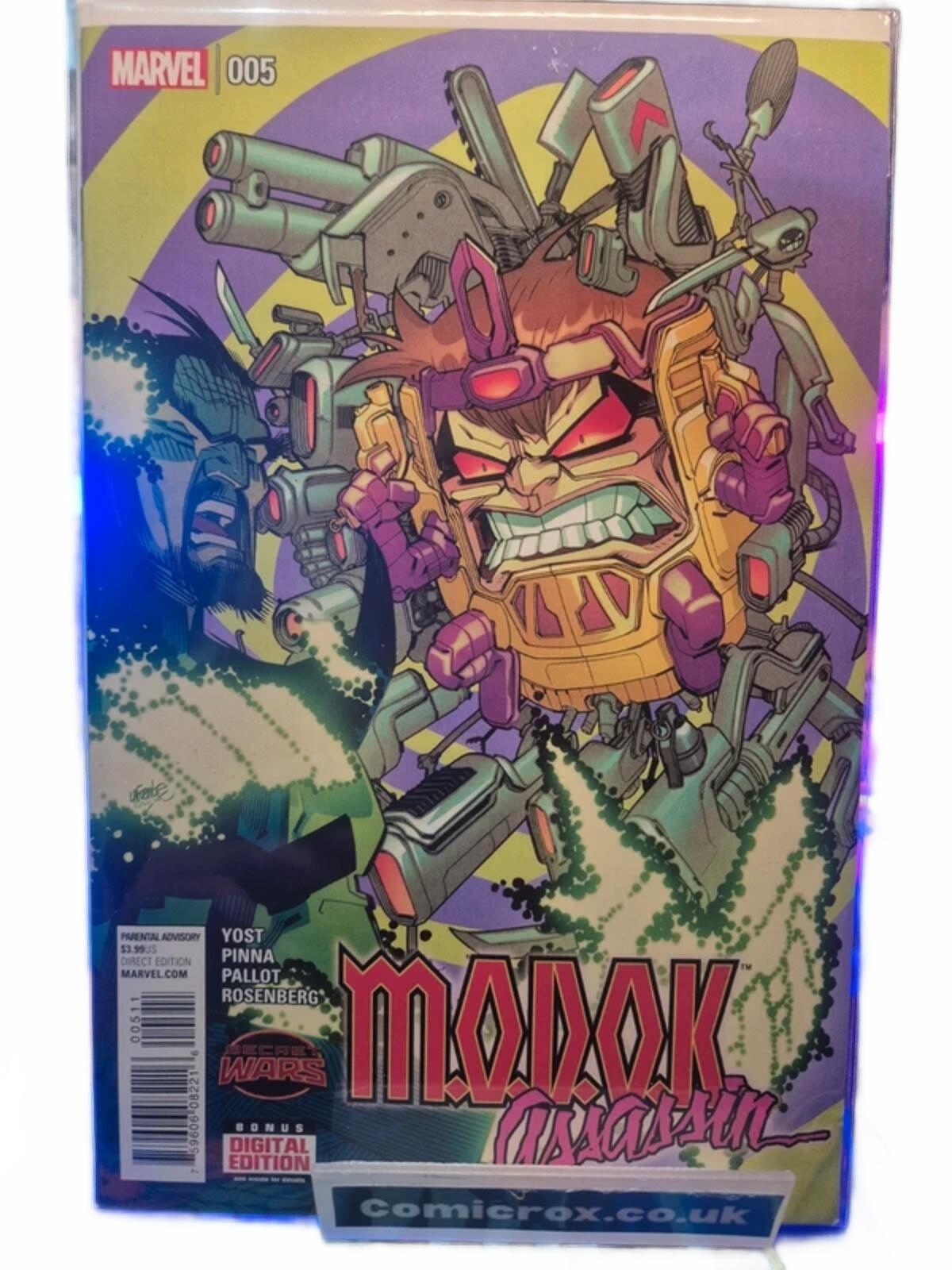 M.O.D.O.K. Assassin, Secret Wars #1-5, Complete Set, 2015 Marvel, NM