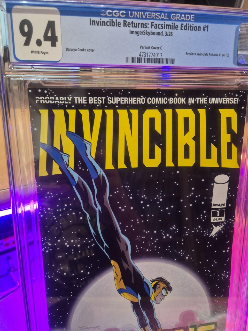 Invincible Returns Facsimile Edition #1 CGC 9.4