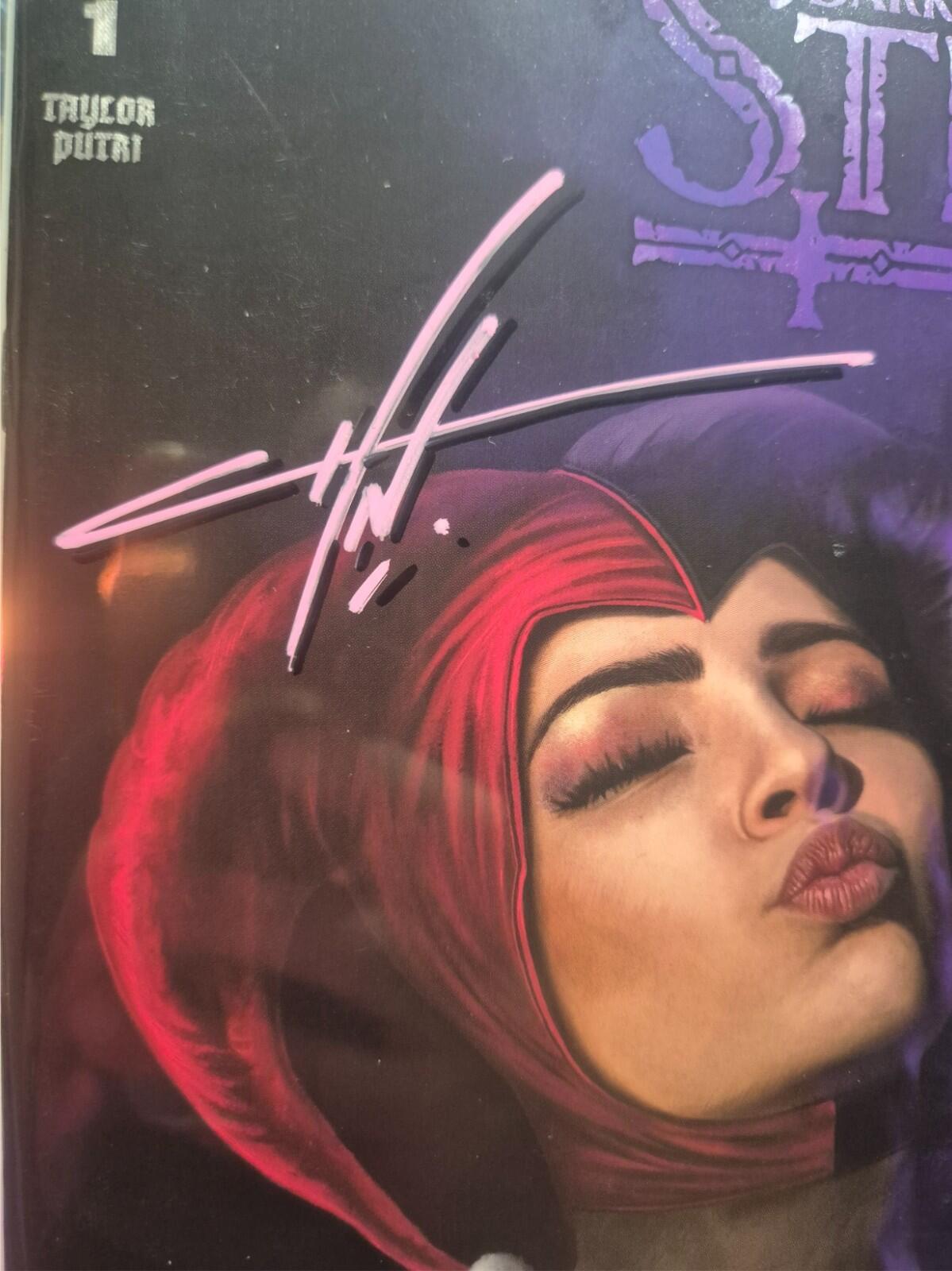 DARK KNIGHTS OF STEEL #1, SIGNED BY CARLA COHEN with COA, Harley Variant