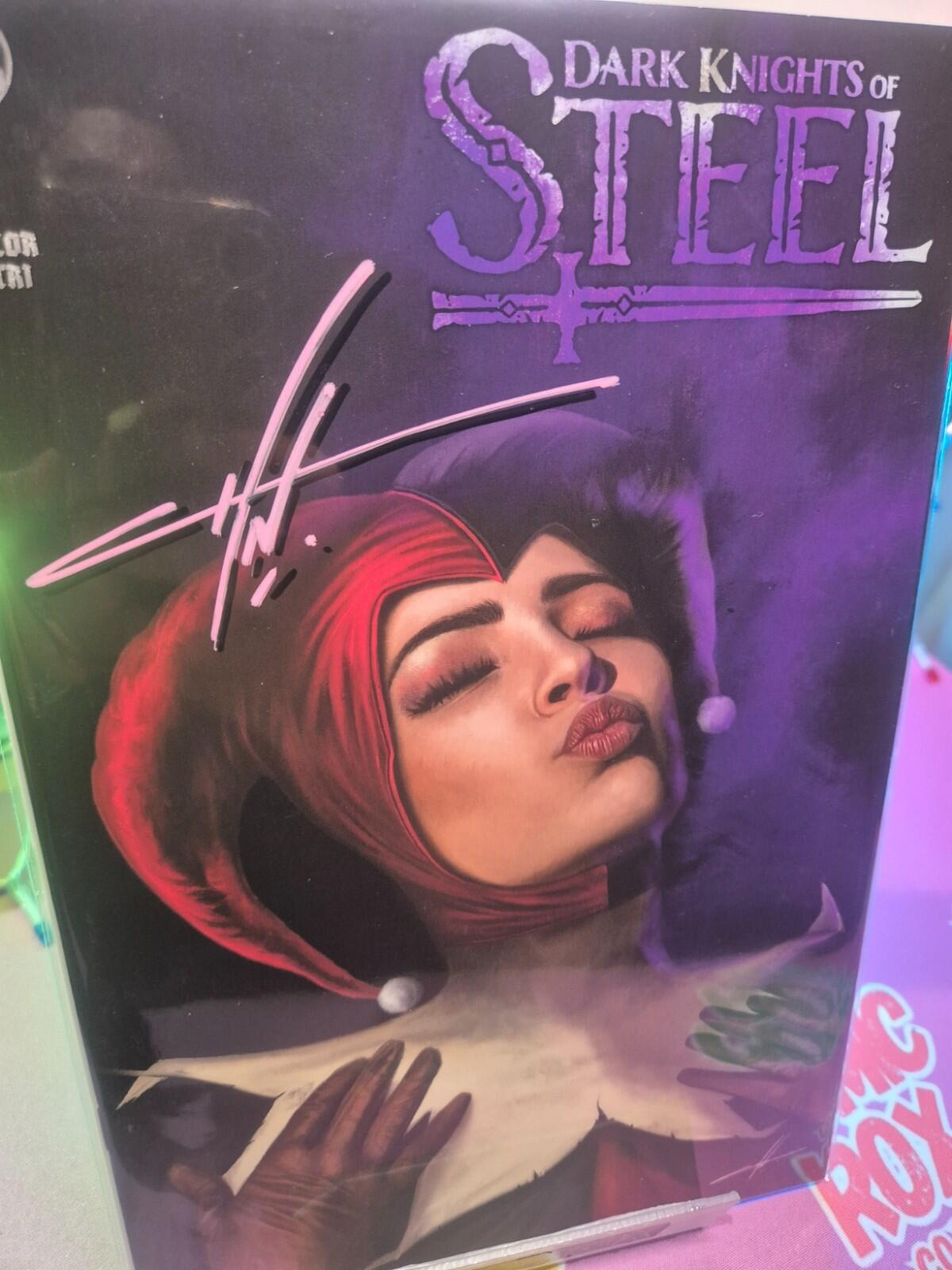DARK KNIGHTS OF STEEL #1, SIGNED BY CARLA COHEN with COA, Harley Variant