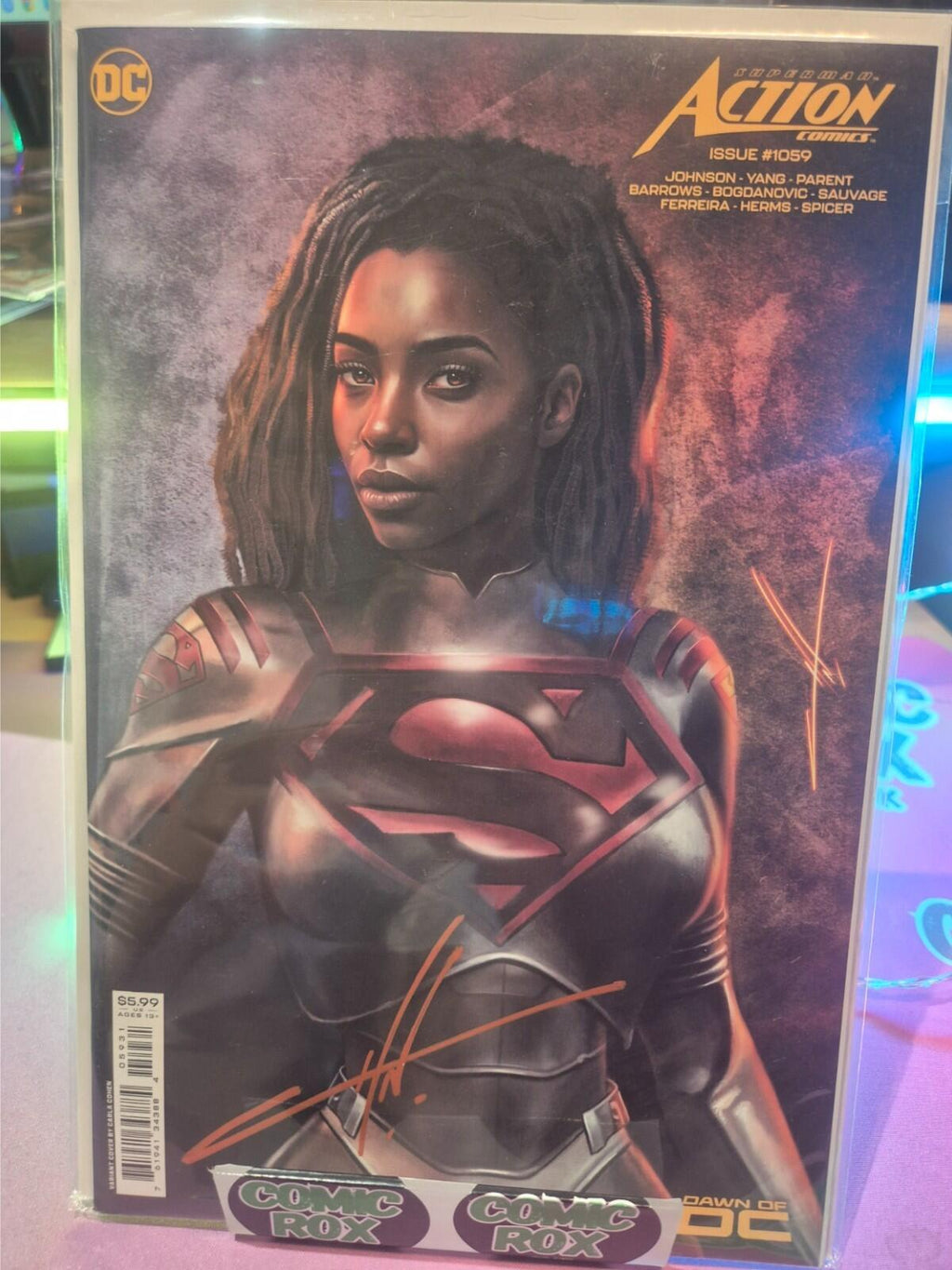 Action Comics #1059, SIGNED by Carla Cohen with COA, Variant, 2024, NM