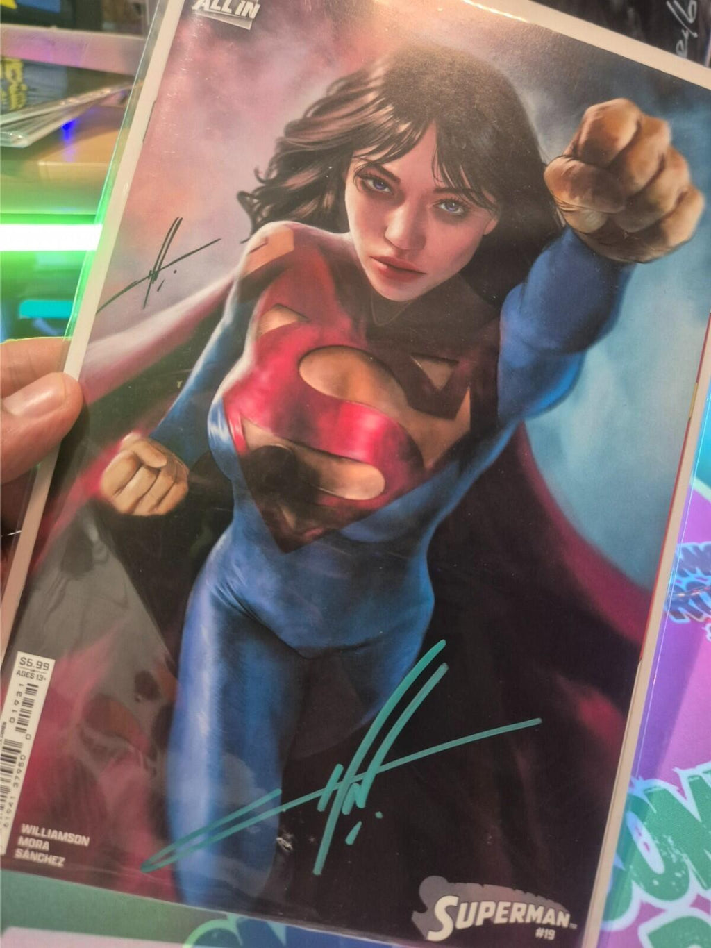 Superman #19, SIGNED by Carla Cohen with COA, Variant, 2024, NM