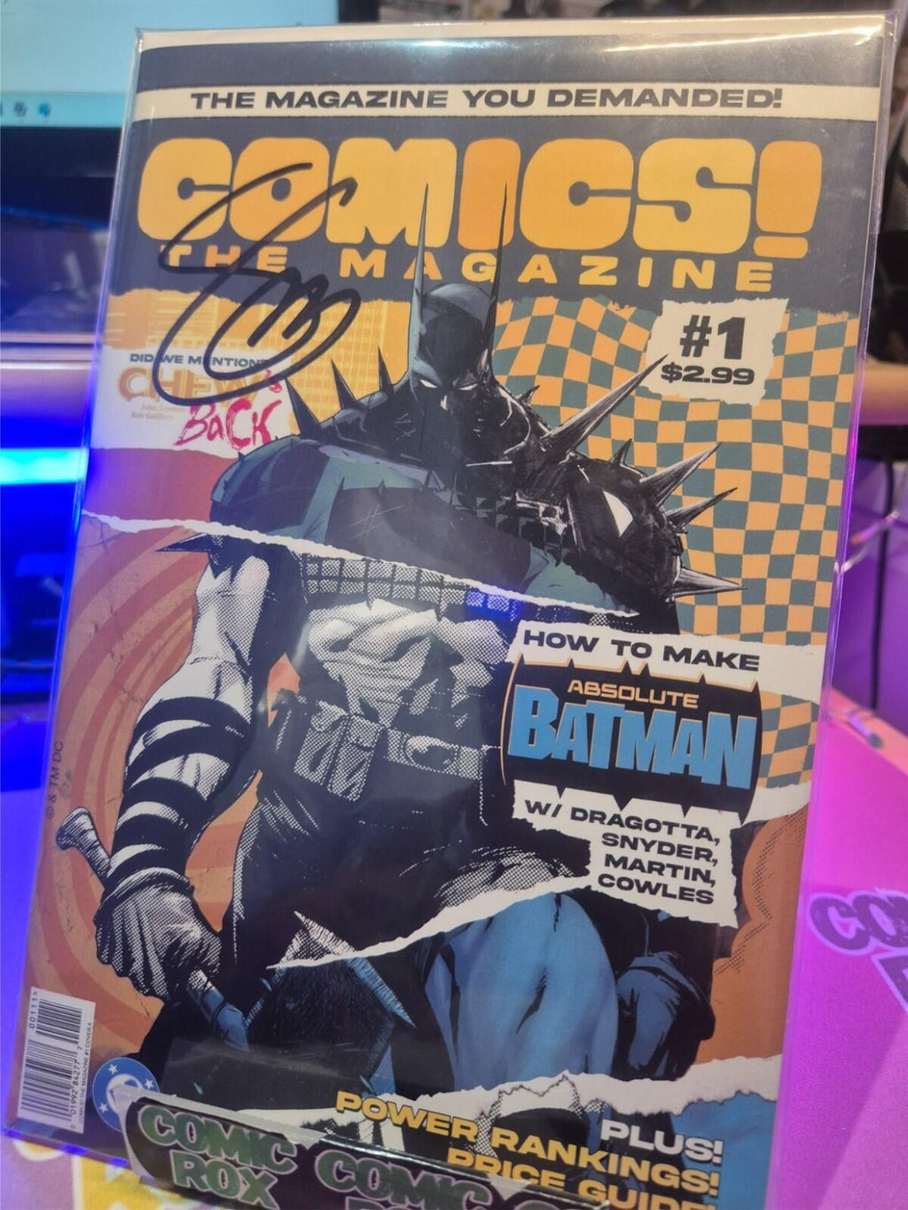 Comics! The Magazine #1, Absolute Batman Cover, Signed by Scott Snyder COA