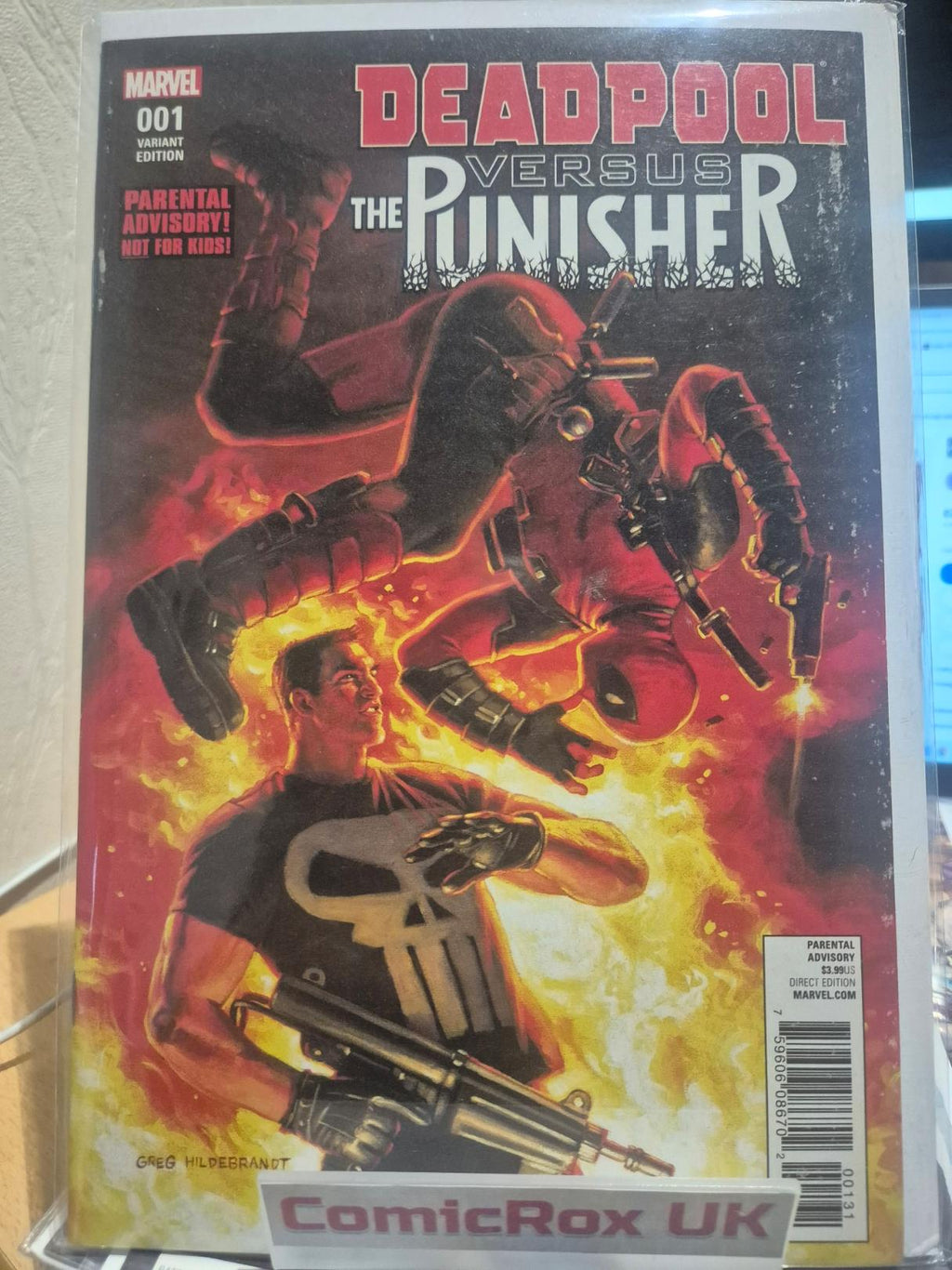 DEADPOOL VS PUNISHER #1 1:10 HILDEBRANDT VARIANT RARE + HTF FN