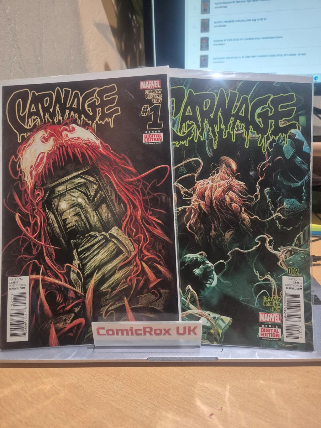 Carnage Issues 1 and 2,Vol. 2 Mike Del Mundo Regular 2016 NM