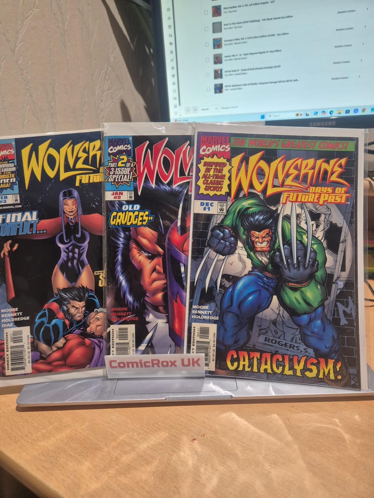 Wolverine Days of Future Past Issue #1,2,3 Complete Set 1997 Marvel