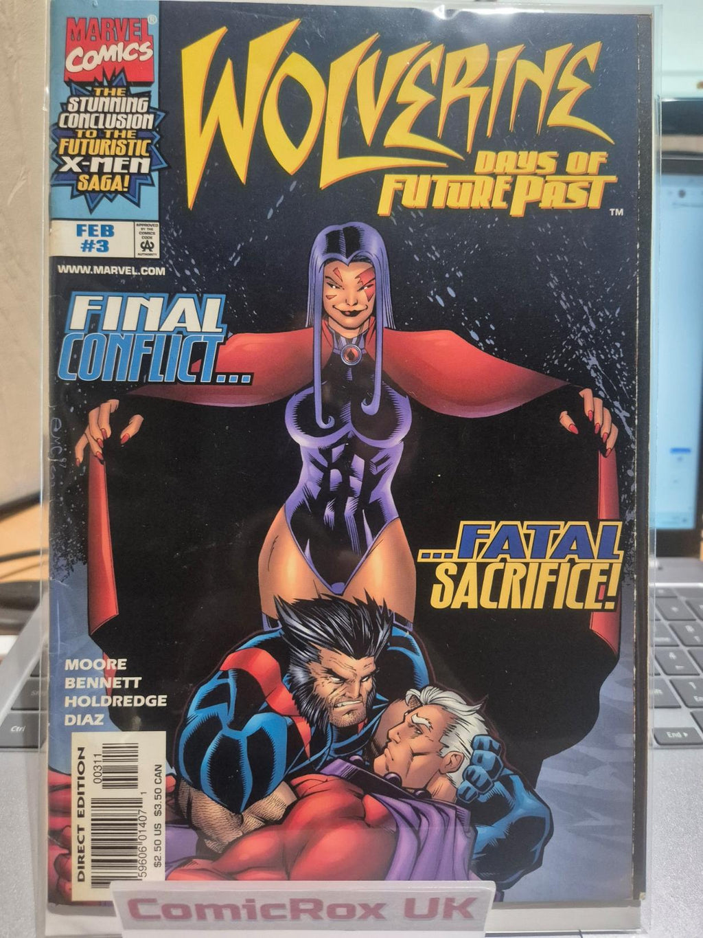 Wolverine Days of Future Past Issue #1,2,3 Complete Set 1997 Marvel