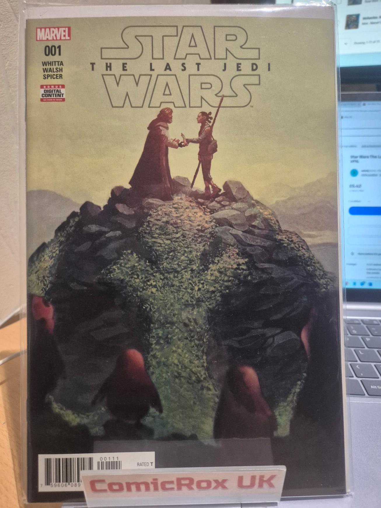Star Wars The Last Jedi #1. 2018 Marvel Comics. NM+ High Grade Copy