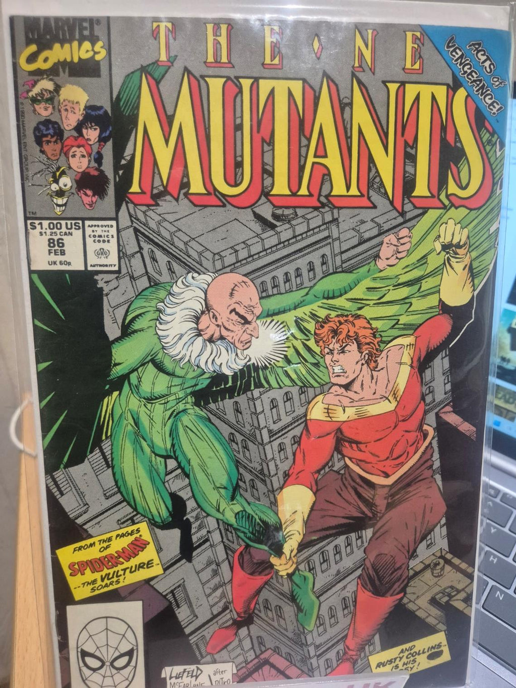 New Mutants, Marvel 1990, #86, KEY: 1st Cameo Cable & other keys  VF+