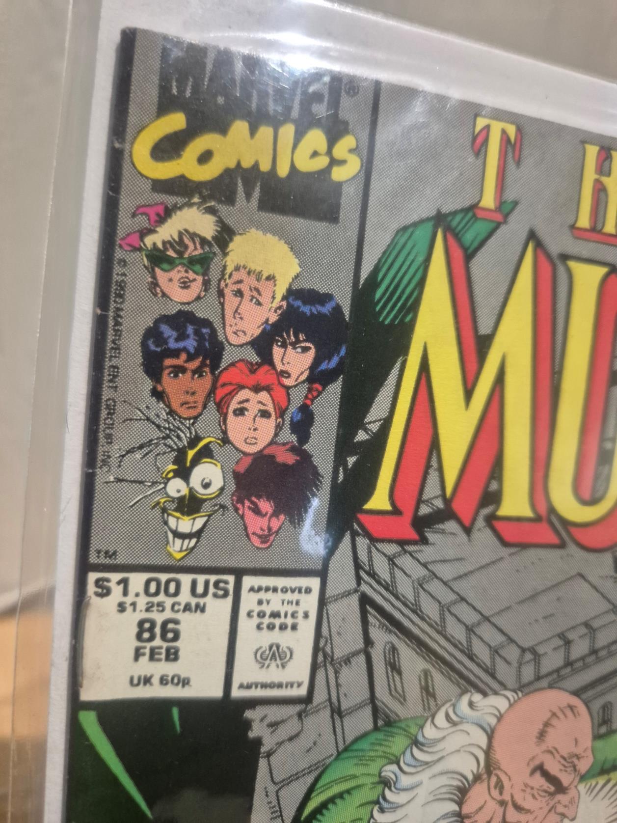 New Mutants, Marvel 1990, #86, KEY: 1st Cameo Cable & other keys  VF+