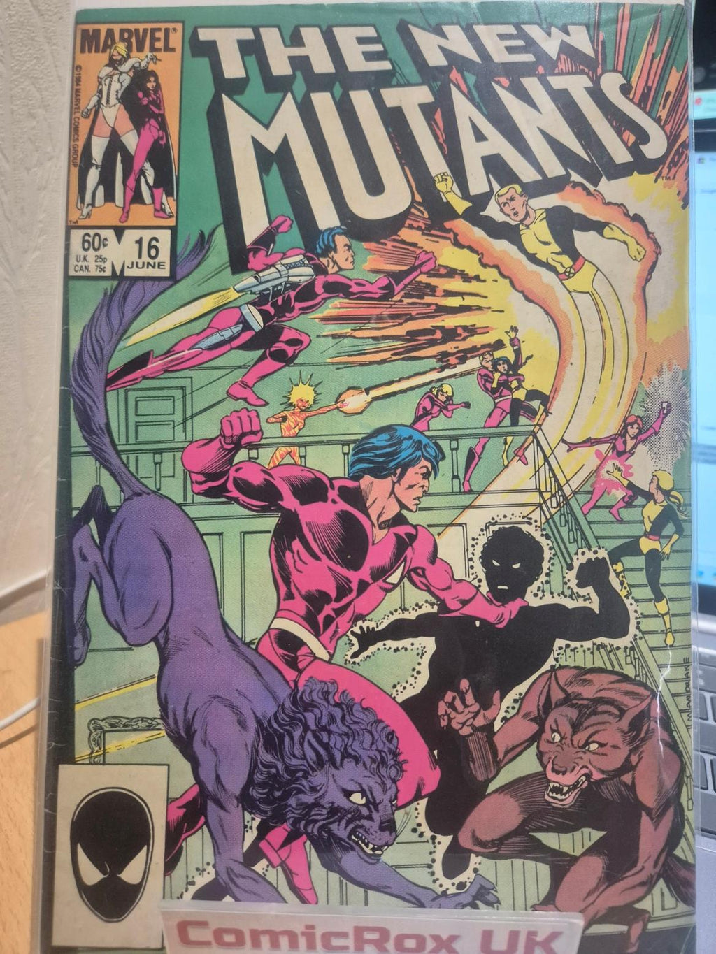 The New Mutants #16 - 1st app Warpath - 1984 Marvel Comics VF -KEY