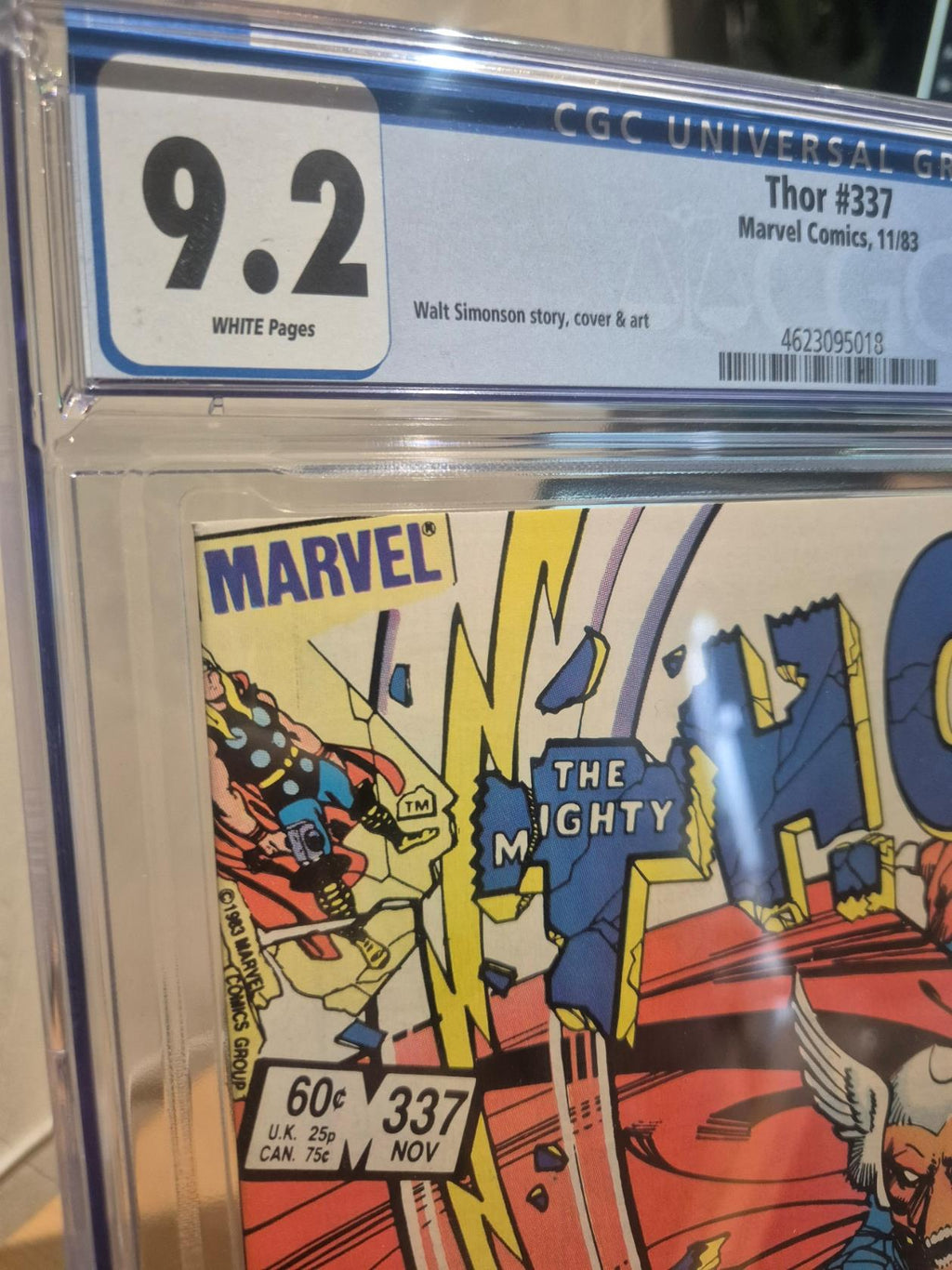 Thor ( The Mighty) #337 (Marvel 1983) CGC 9.2 - White Pages, Key Edition