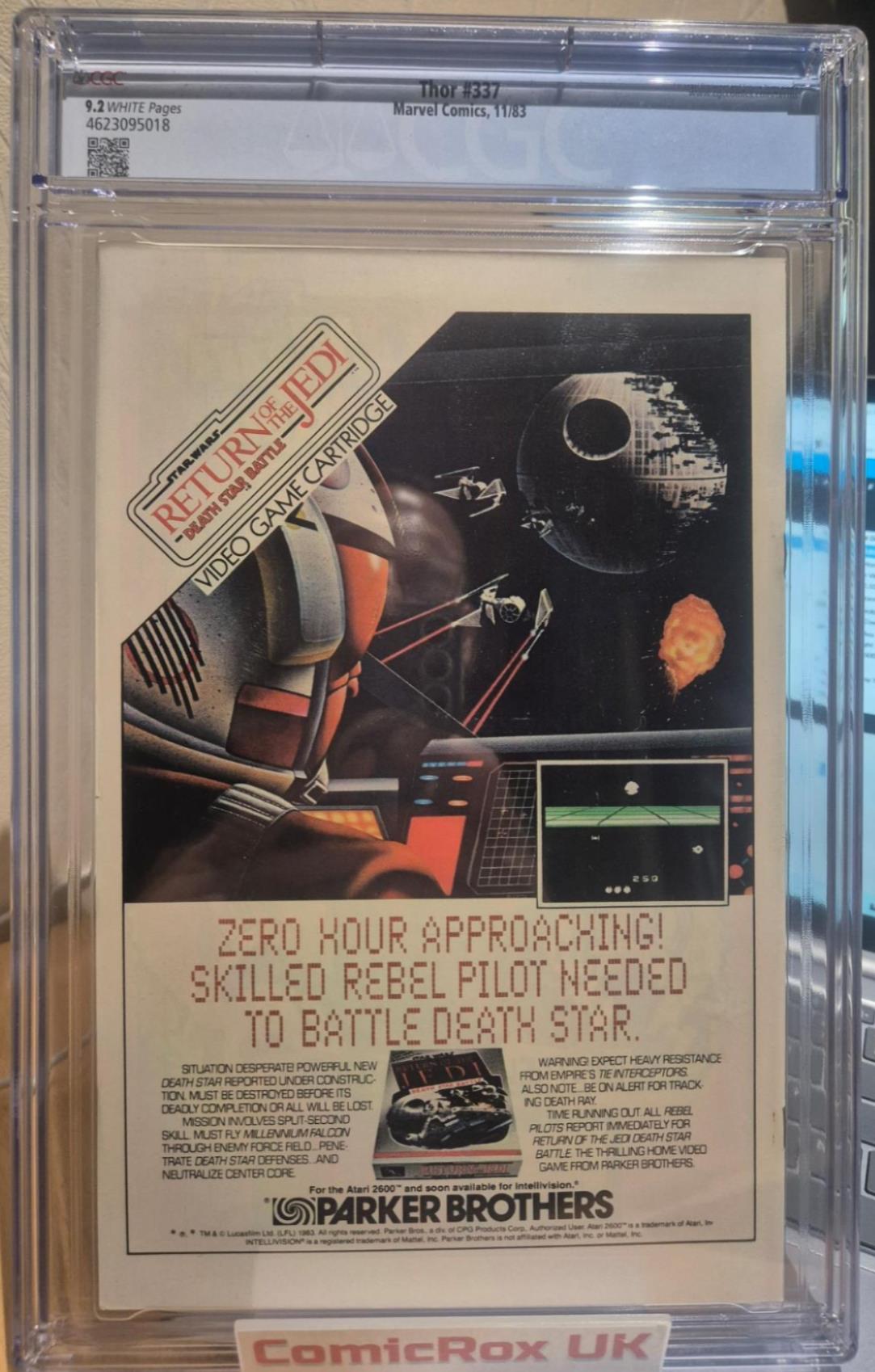 Thor ( The Mighty) #337 (Marvel 1983) CGC 9.2 - White Pages, Key Edition