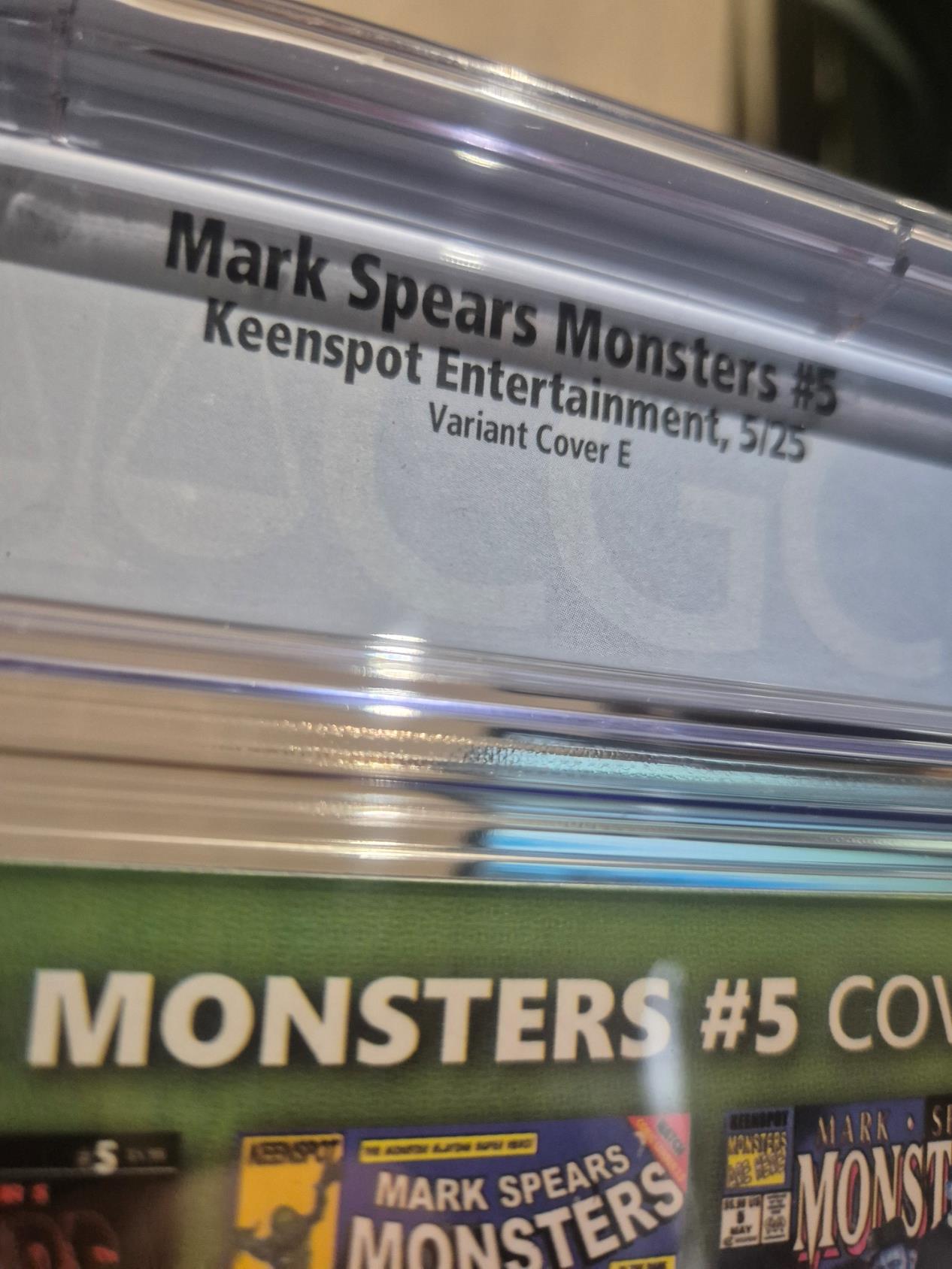 Mark Spears Monsters #5 Mark Spears Girl w/Snake Tattoo Variant Cover E CGC 9.6