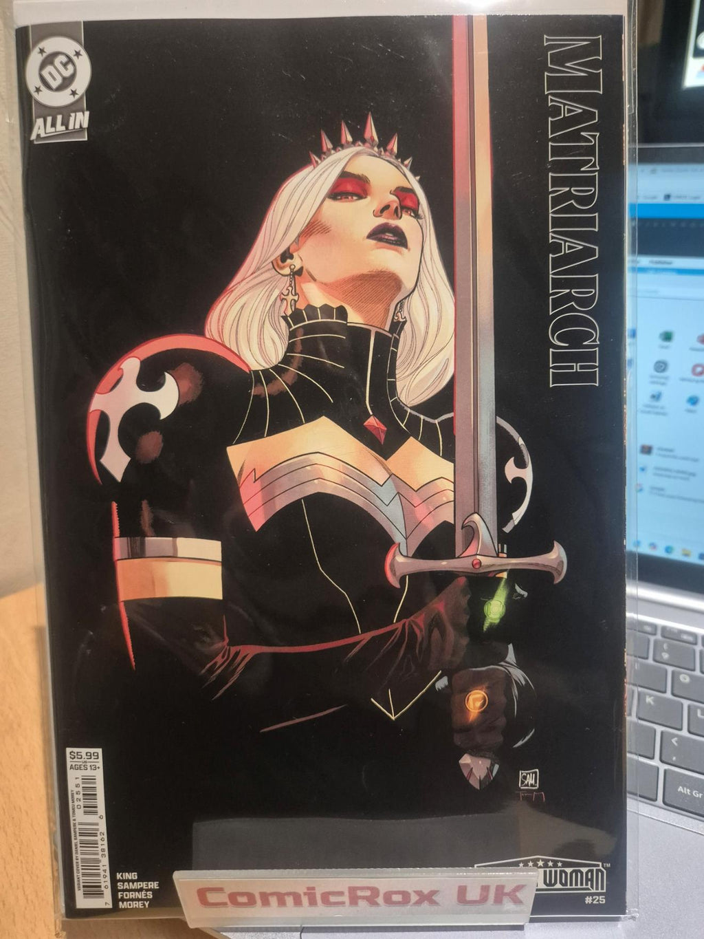 Wonder Woman #25D Greg Smallwood Card Stock Var DC Comics - KEY NM/M