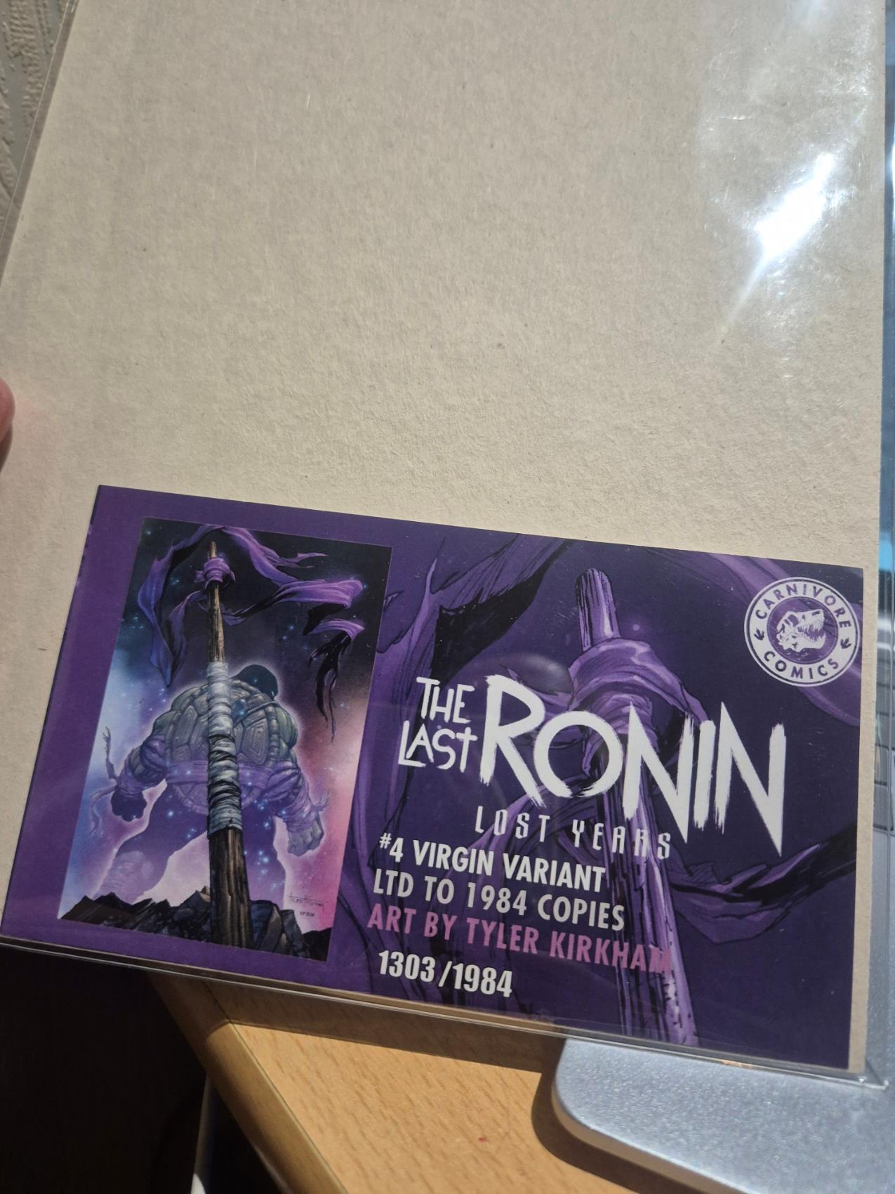 TMNT The Last Ronin Lost Years #4 - Tyler Kirkham Virgin Variant +COA Ltd: 1984