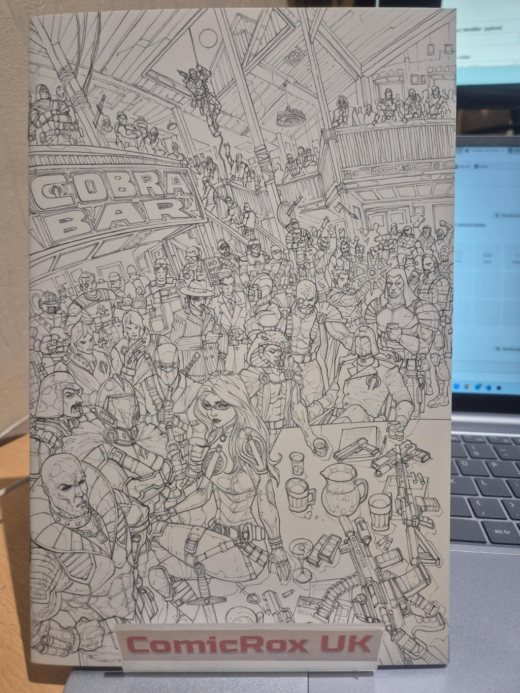 GI Joe A Real American Hero #320 Alan Quah Excl Virgin B&W Inks Ltd 750 - NM/M