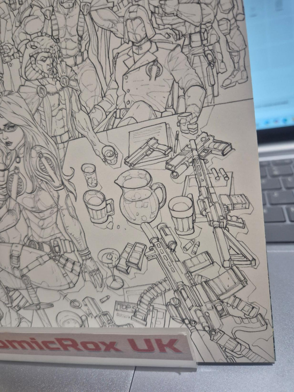 GI Joe A Real American Hero #320 Alan Quah Excl Virgin B&W Inks Ltd 750 - NM/M