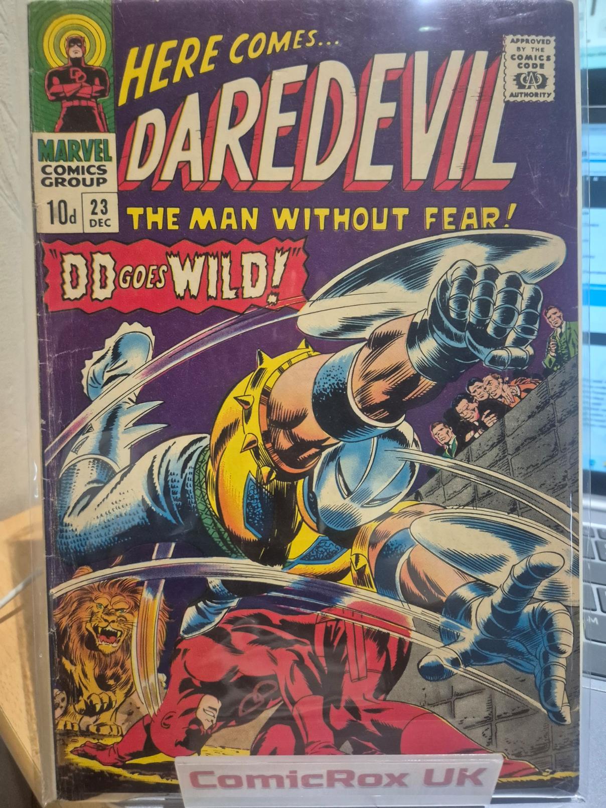 Daredevil (Vol 1) #23 UK Price Variant 1966 Book FN- FREE UK POSTAGE