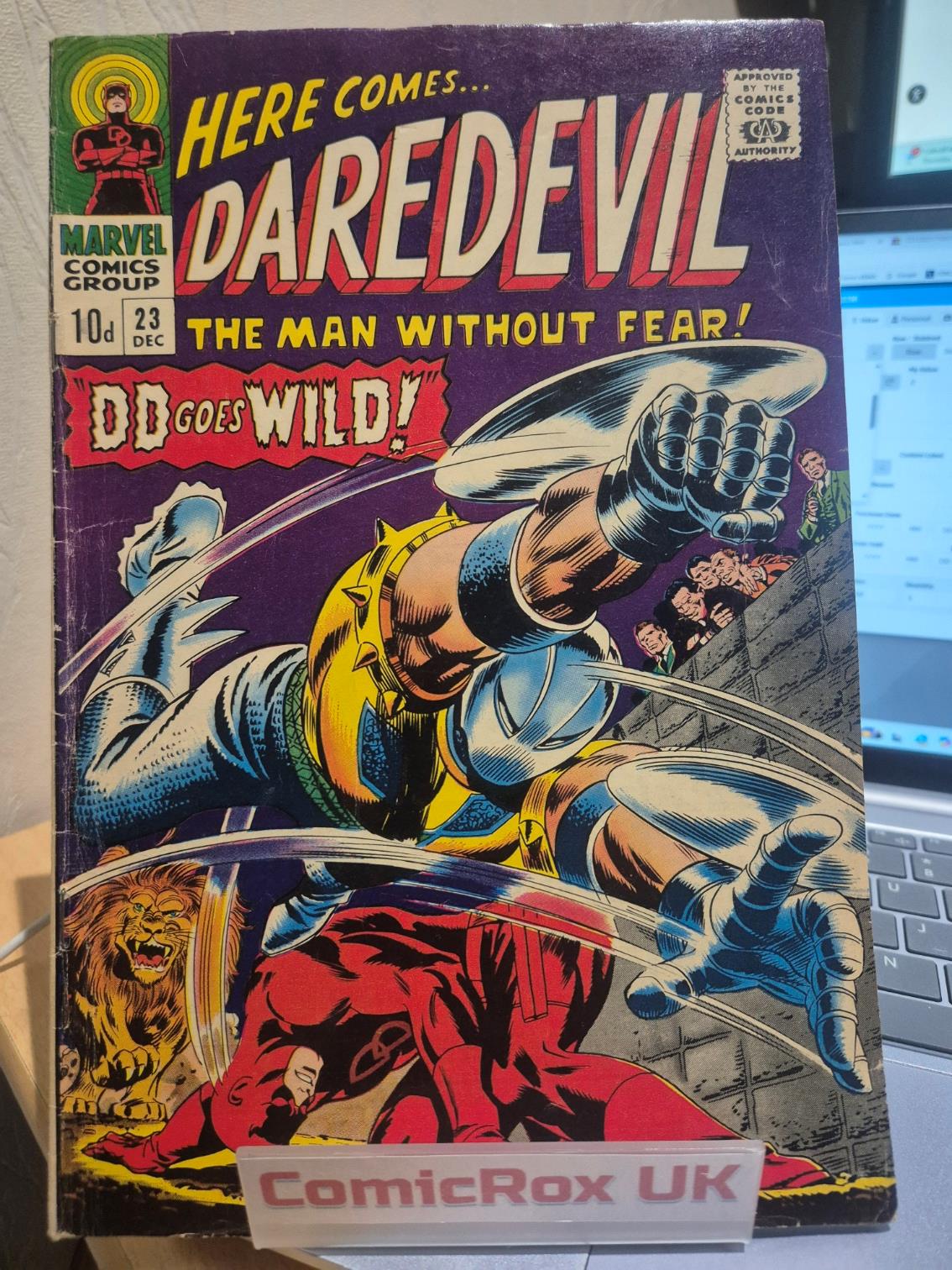 Daredevil (Vol 1) #23 UK Price Variant 1966 Book FN- FREE UK POSTAGE
