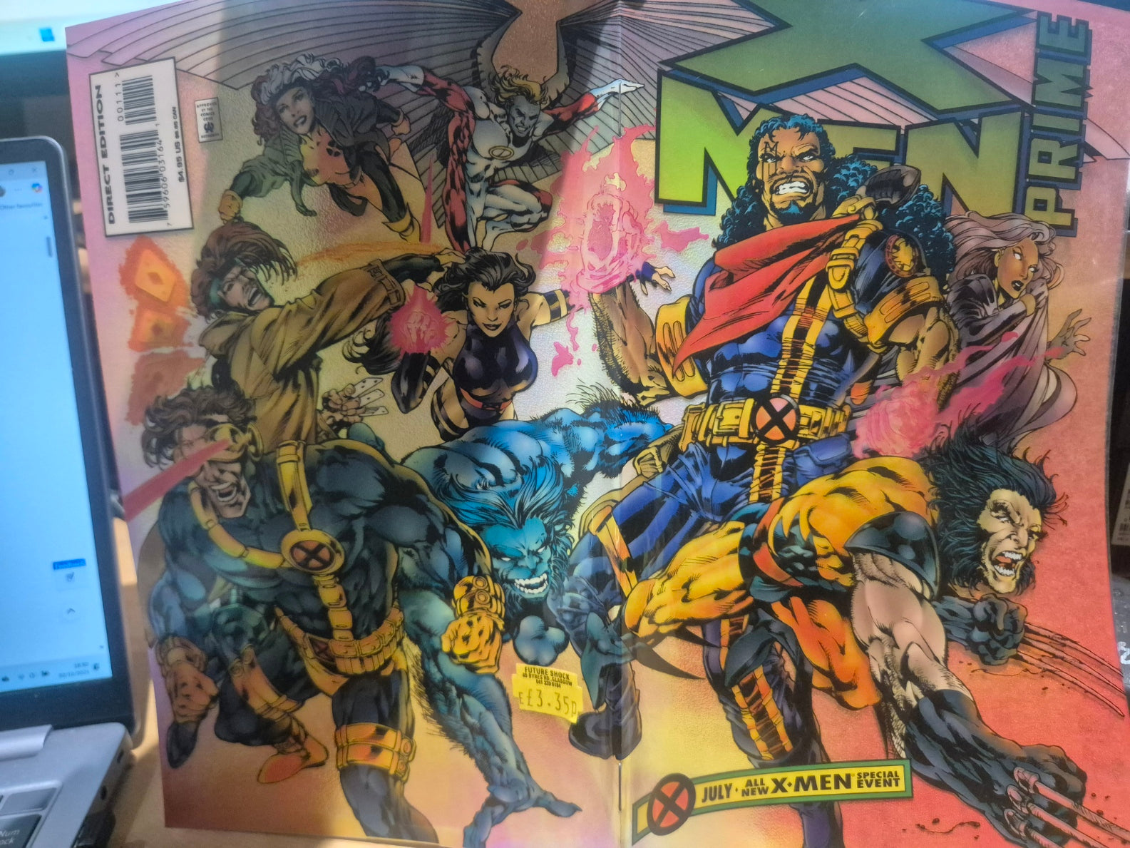 X-Men: Prime #1 -Vol 1- July 1995- 1st App Marrow - Foil CVR- Marvel VF/NM