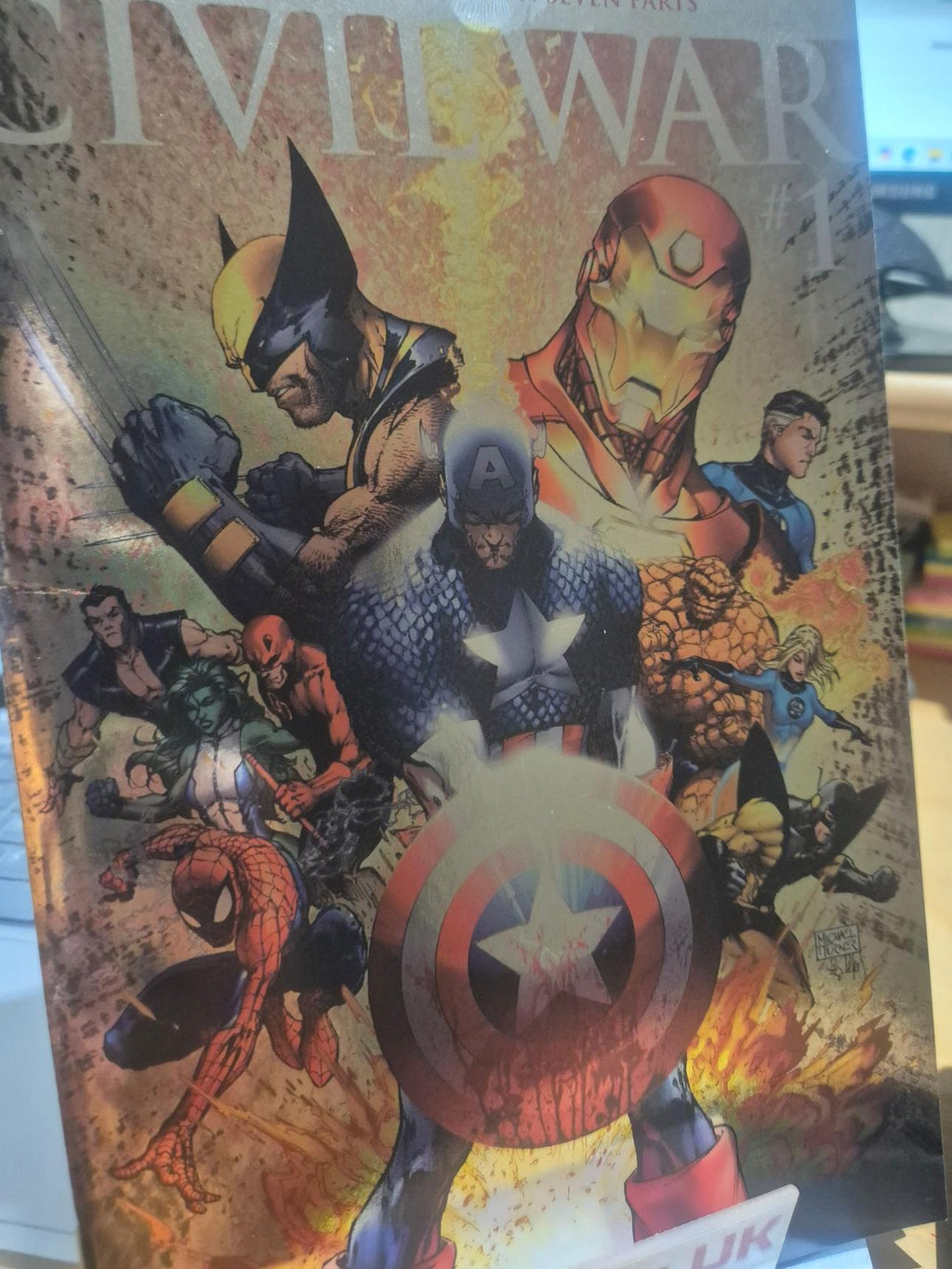 Civil War, Vol. 1, #1, Michael Turner Facsimile Foil Variant NM/M
