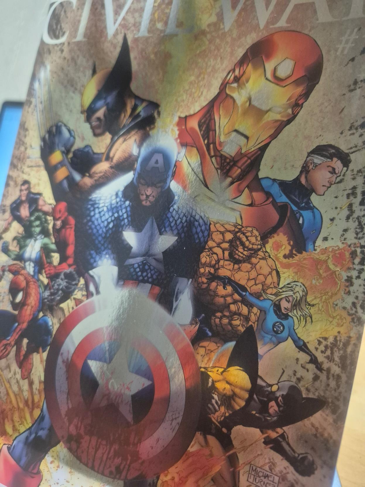 Civil War, Vol. 1, #1, Michael Turner Facsimile Foil Variant NM/M