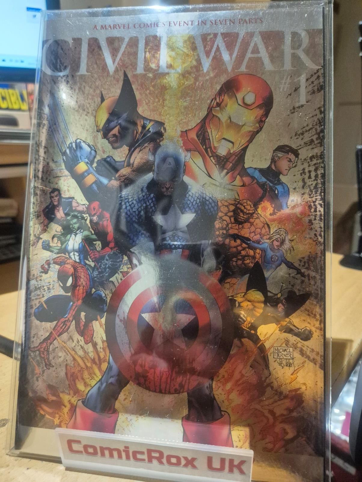 Civil War, Vol. 1, #1, Michael Turner Facsimile Foil Variant NM/M