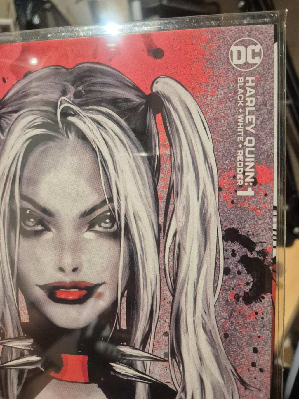 Harley Quinn: Black + White + Redder, #1, Sozo Maika Variant Cover - Mint!