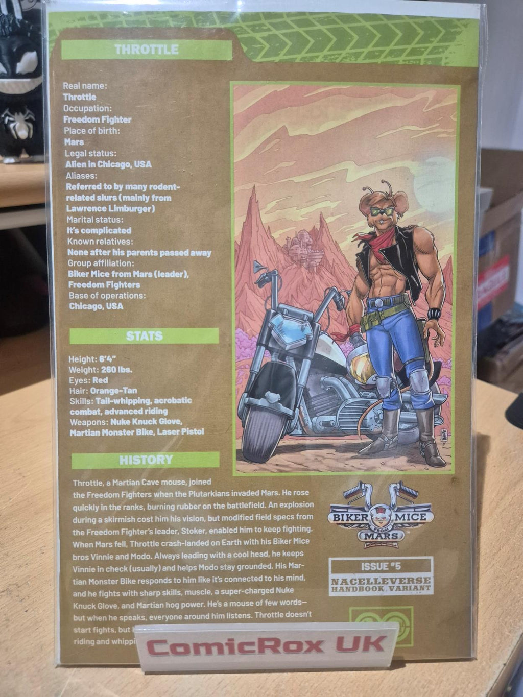 Biker Mice From Mars (Oni Press), #5, Aj Jothikumar Handbook Variant, NEW/Mint