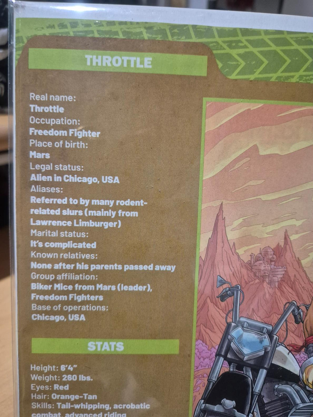 Biker Mice From Mars (Oni Press), #5, Aj Jothikumar Handbook Variant, NEW/Mint