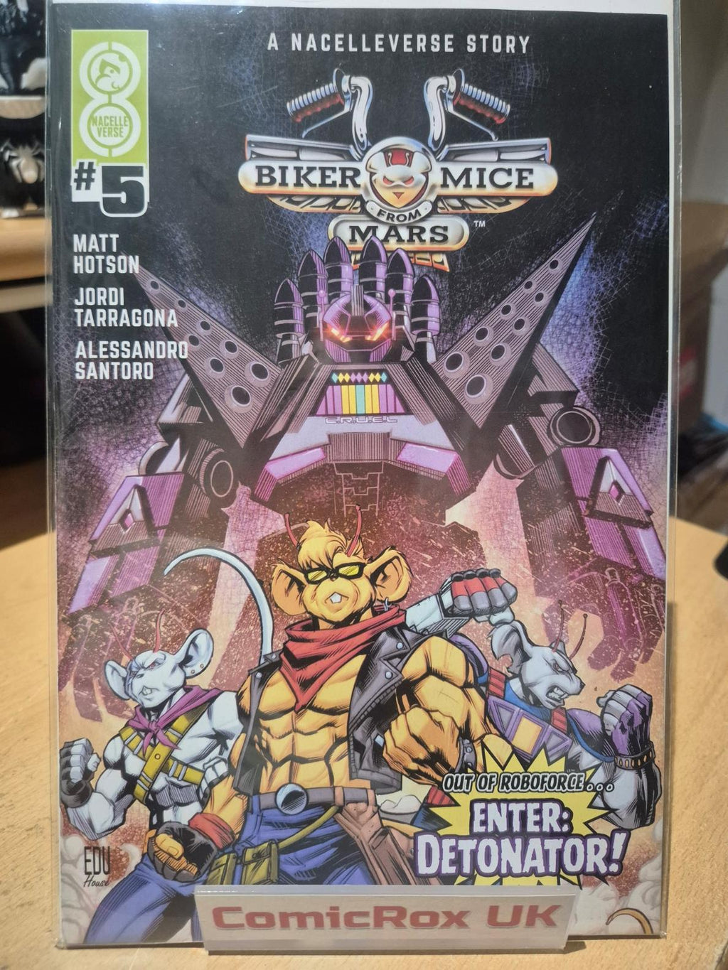 Biker Mice From Mars (Oni Press), Vol. 2, #5, Edu Souza Regular, NEW/Mint