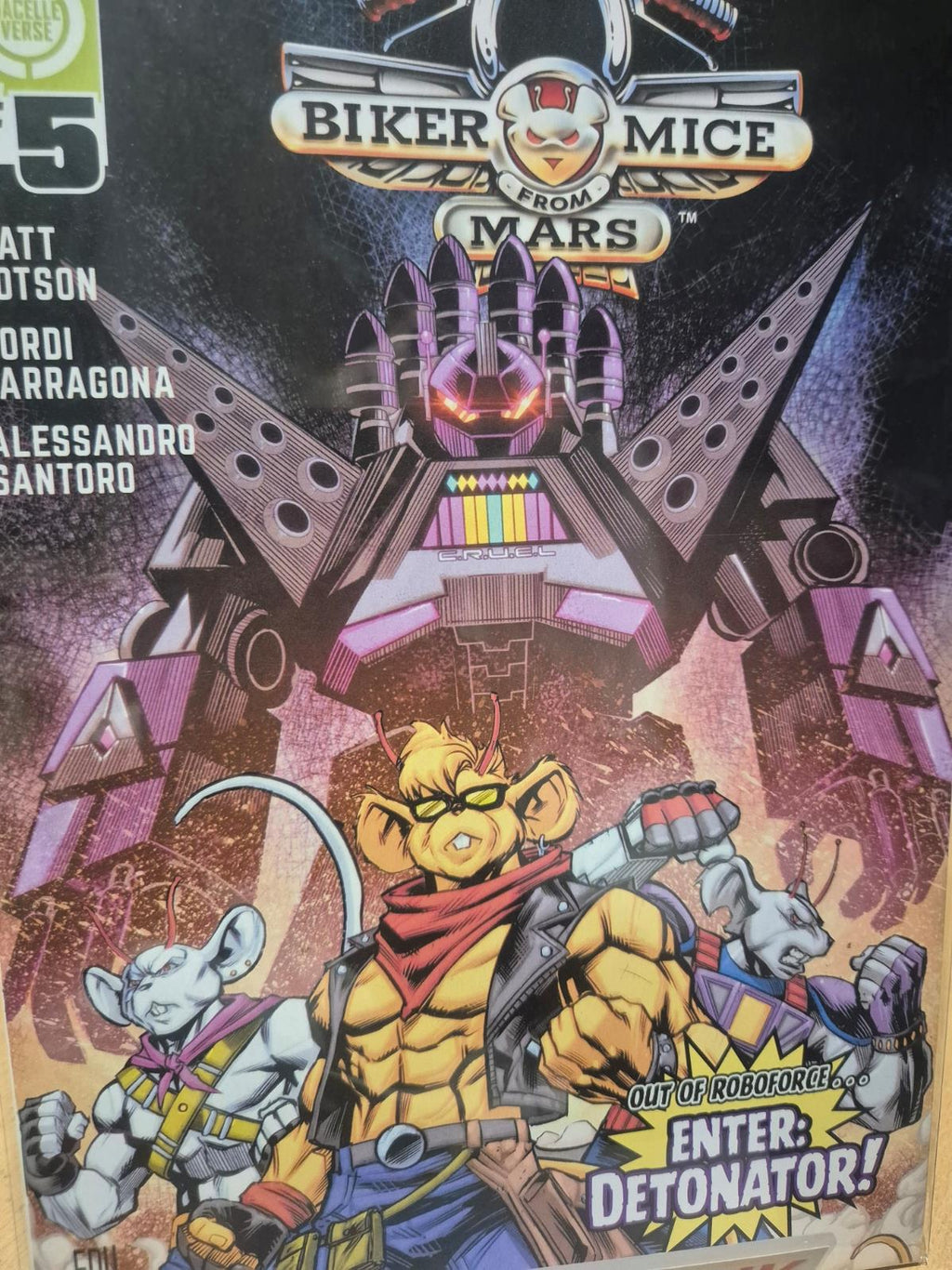 Biker Mice From Mars (Oni Press), Vol. 2, #5, Edu Souza Regular, NEW/Mint