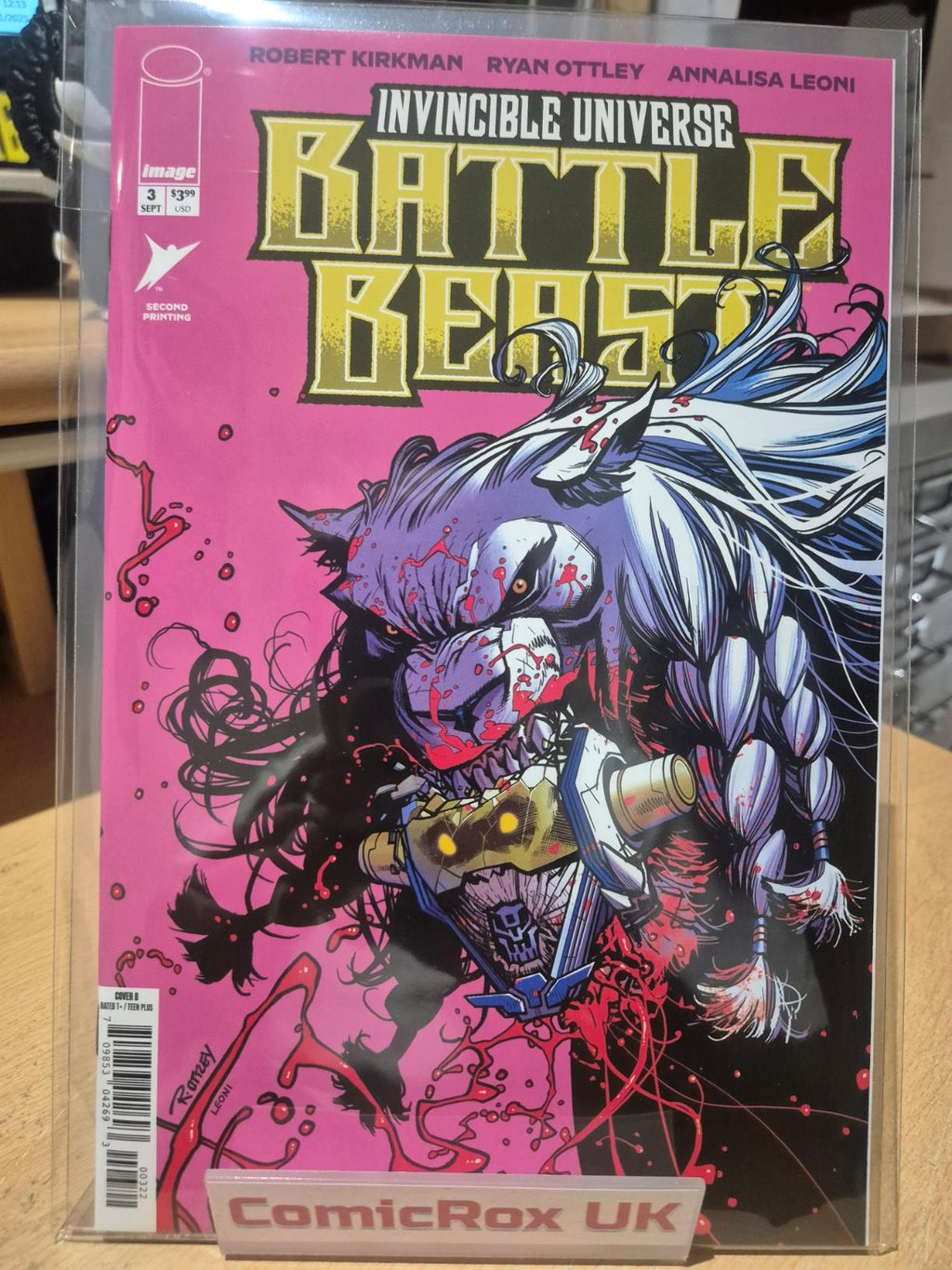 Invincible Universe Battle Beast, #3, 2nd Printing Ryan Ottley Variant, NEW/Mint